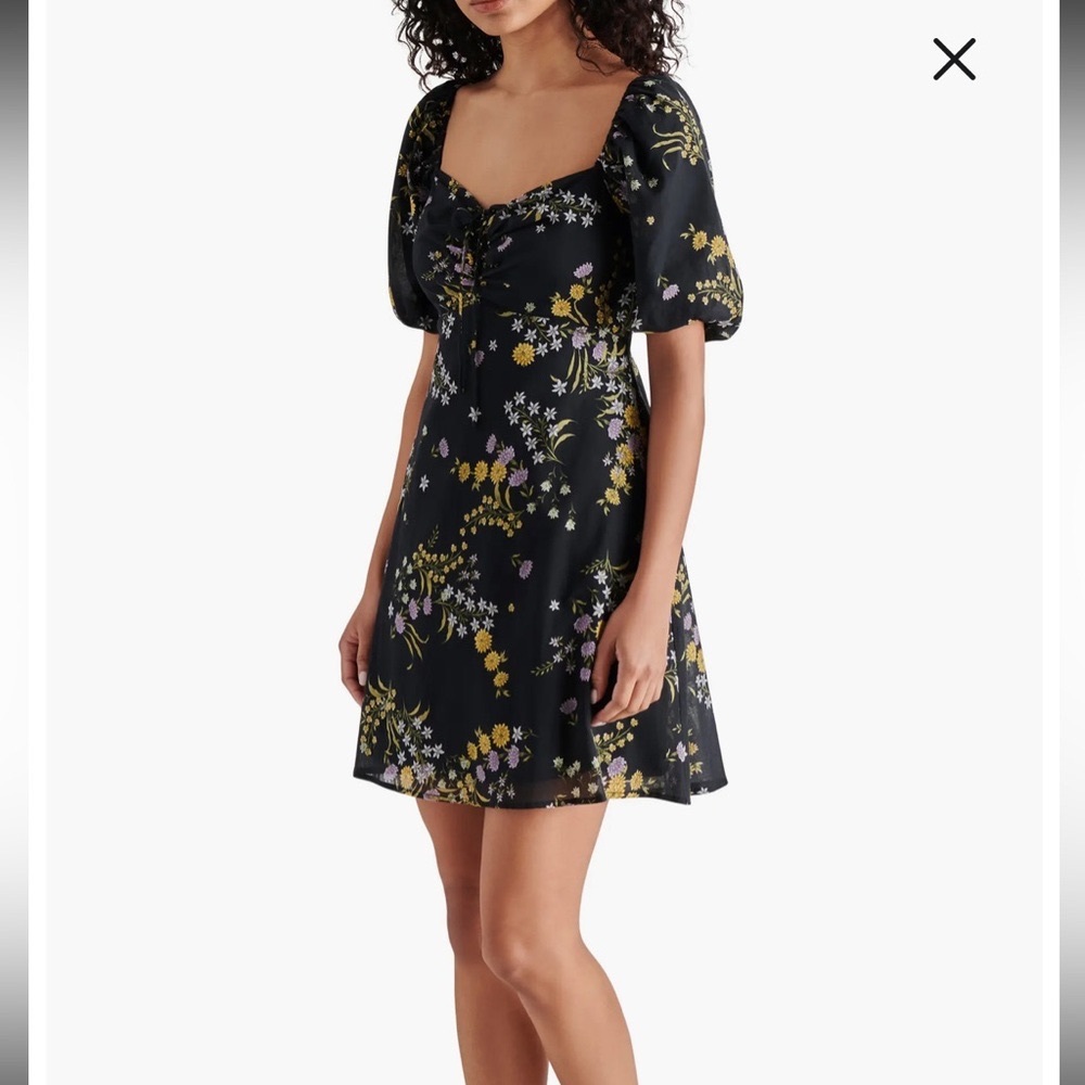 NWT Steve Madden Floral Puff Sleeve Dress
